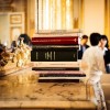 Champions of International Lawlessness Stack of law books on a marble-topped side table in a Naples room.