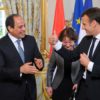 With Its Government’s Blessing, a French Company Has Sold Spying Tools to Egypt Presidents Abdel Fattah el-Sisi and Emmanuel Macron met in France last October and discussed combatting terrorism and human rights issues. October 24, 2017 (Egyptian Presidency)